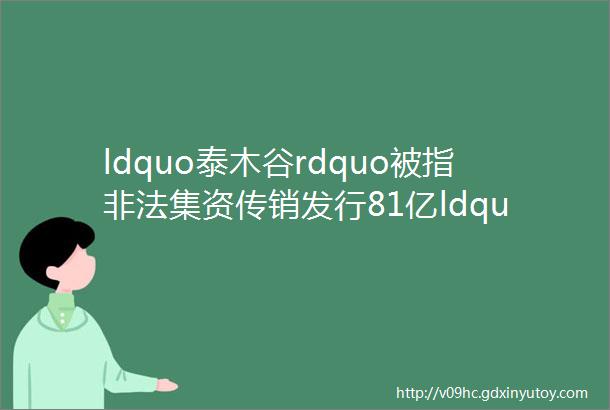 ldquo泰木谷rdquo被指非法集资传销发行81亿ldquo时间资产rdquo可兑换人民币一年多获客500万人